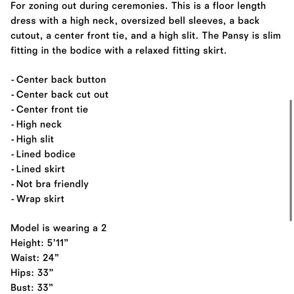 Reformation formal ‘pansy’ dress. - Picture 4 of 7